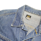 LEE Womens Blue Denim Jacket M Cotton Blend Button Closure Casual Classic Fit