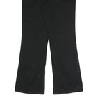 DICKIES Womens Black Regular Fit Straight Leg Trousers W34 L31 Cotton Blend Zip