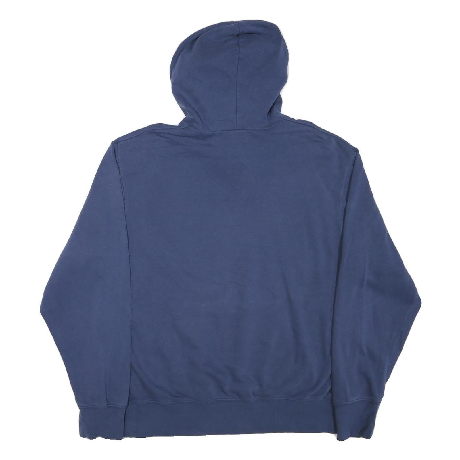 NIKE Mens Blue B Lions Hoodie M Cotton Blend Pullover Sports Sweatshirt