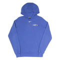 NIKE Womens Blue Hoodie M Cotton Blend Pullover Drawstring Hood Casual