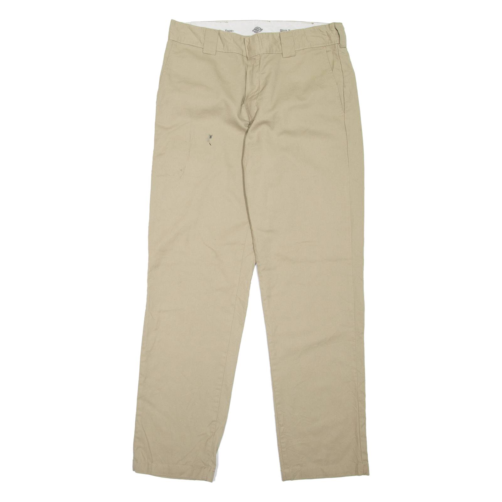 DICKIES Workwear Mens Trousers Beige Slim Tapered W34 L34
