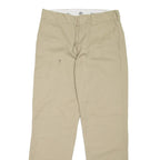 DICKIES Workwear Mens Trousers Beige Slim Tapered W34 L34