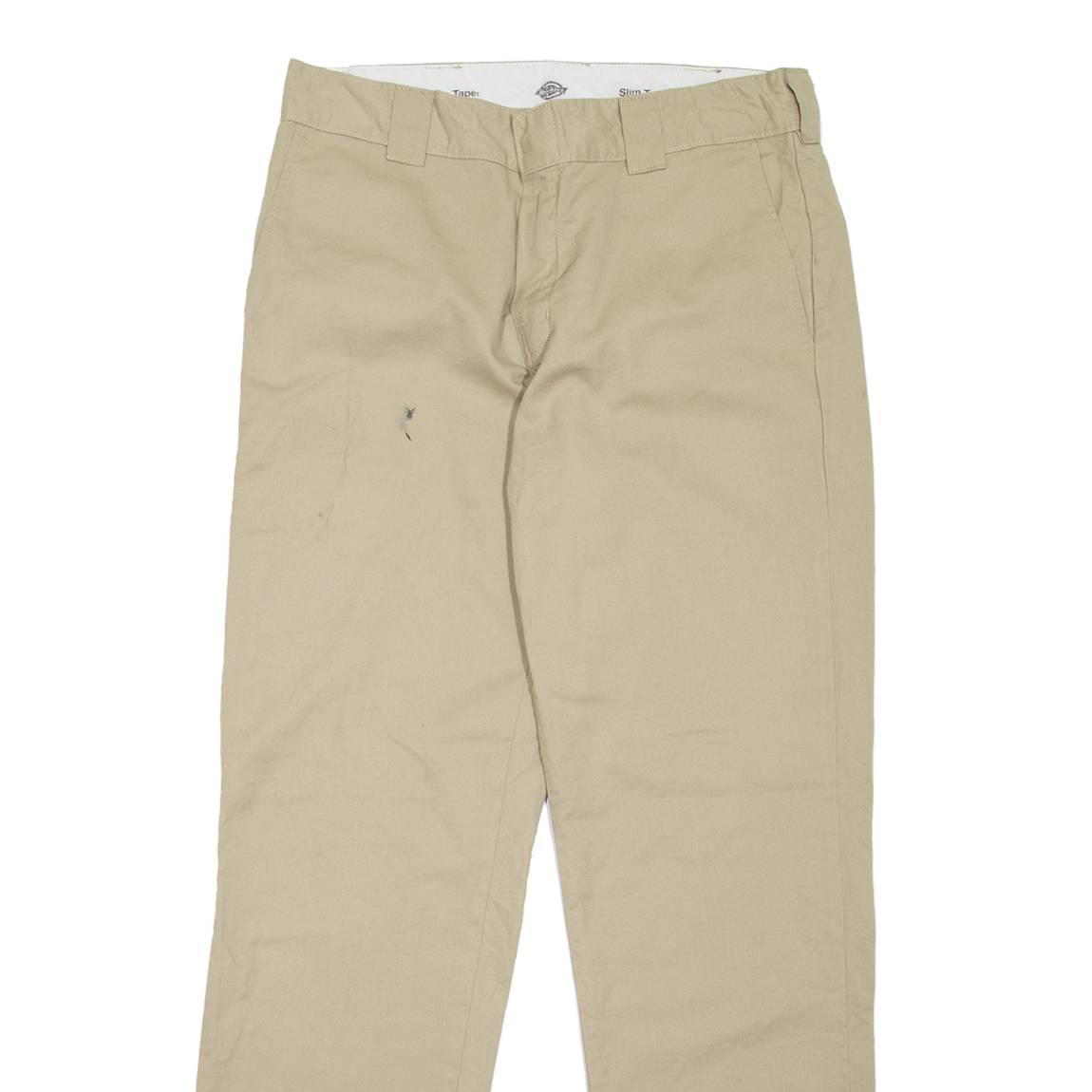 DICKIES Workwear Mens Trousers Beige Slim Tapered W34 L34