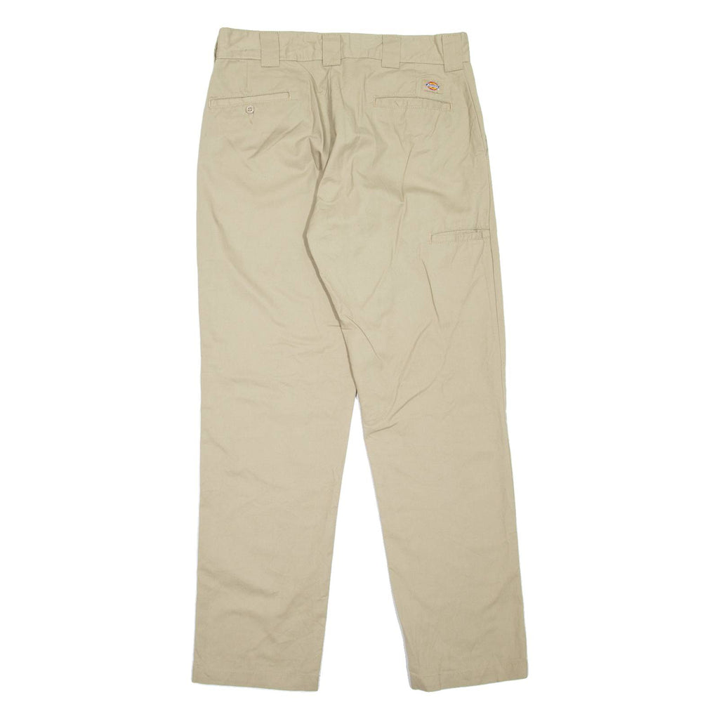 DICKIES Workwear Mens Trousers Beige Slim Tapered W34 L34