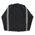 ADIDAS Mens Black & White Track Jacket XL Polyester Blend Zip Sportswear