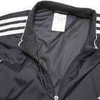 ADIDAS Mens Black & White Track Jacket XL Polyester Blend Zip Sportswear