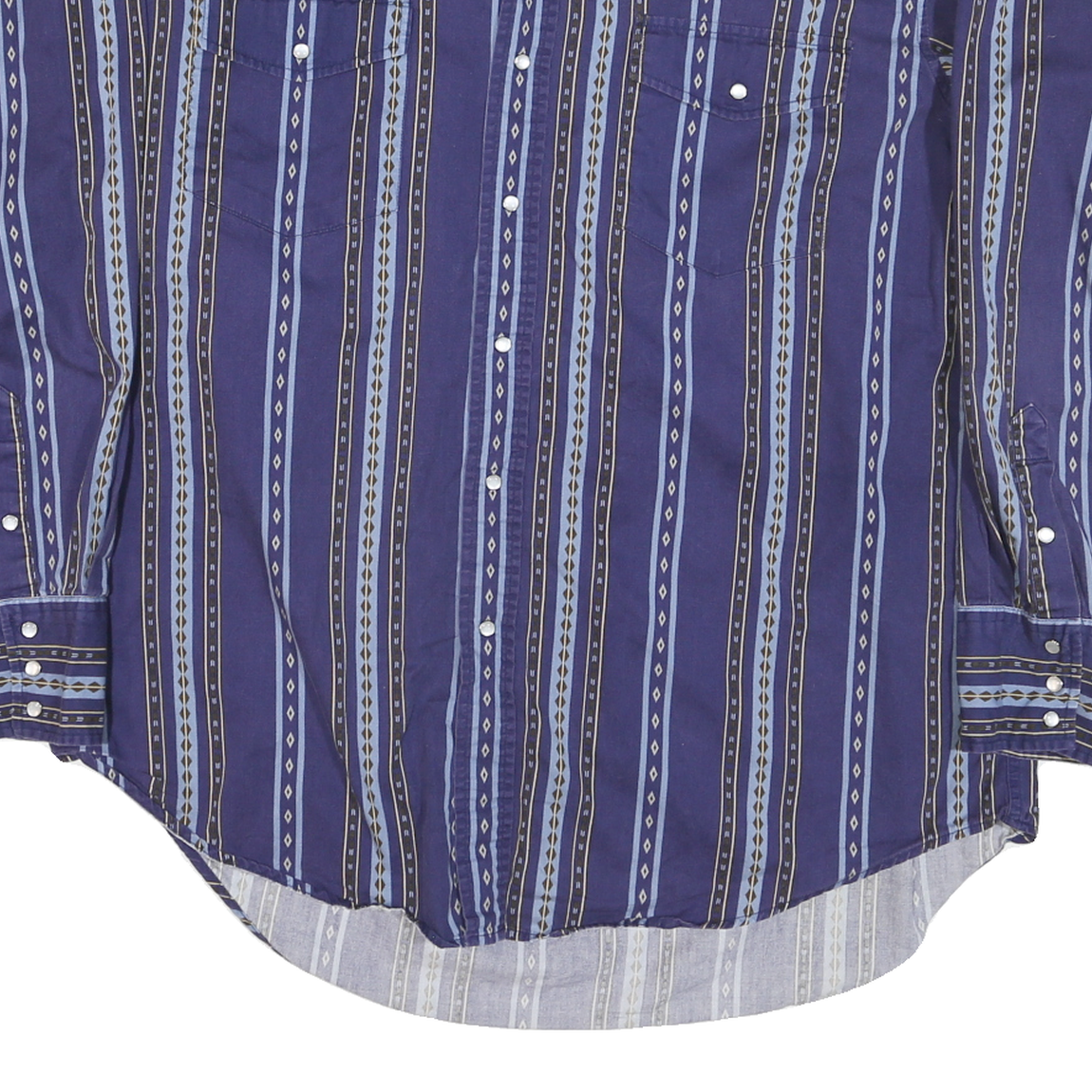 CUMBERLAND OUTFITTERS Mens Blue & Black Patterned Shirt XL Cotton Blend Long