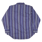 CUMBERLAND OUTFITTERS Mens Blue & Black Patterned Shirt XL Cotton Blend Long