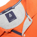 GAASTRA Mens Orange Cotton Short Sleeve Plain 2XL Polo Shirt Classic Fit