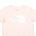 THE NORTH FACE Womens Pink White Logo Casual T-Shirt M Short Sleeve Crew Neck