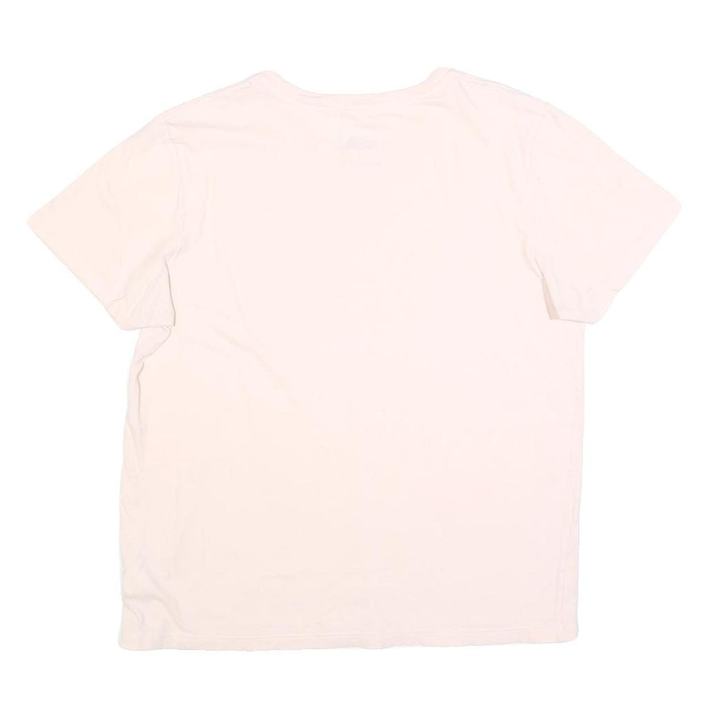 THE NORTH FACE Womens Pink White Logo Casual T-Shirt M Short Sleeve Crew Neck