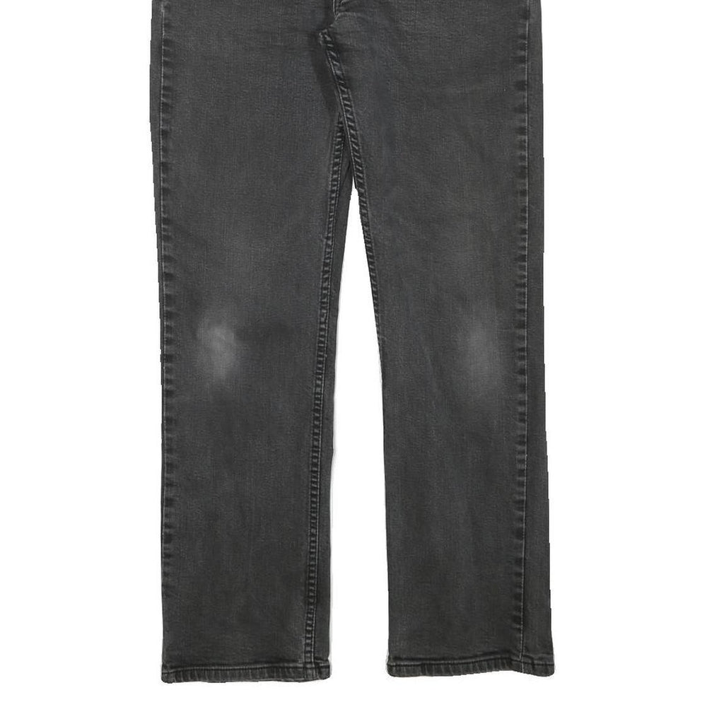 LEVI'S Mens Regular Fit Black Denim Jeans Cotton Blend W30 L28 Classic Straight