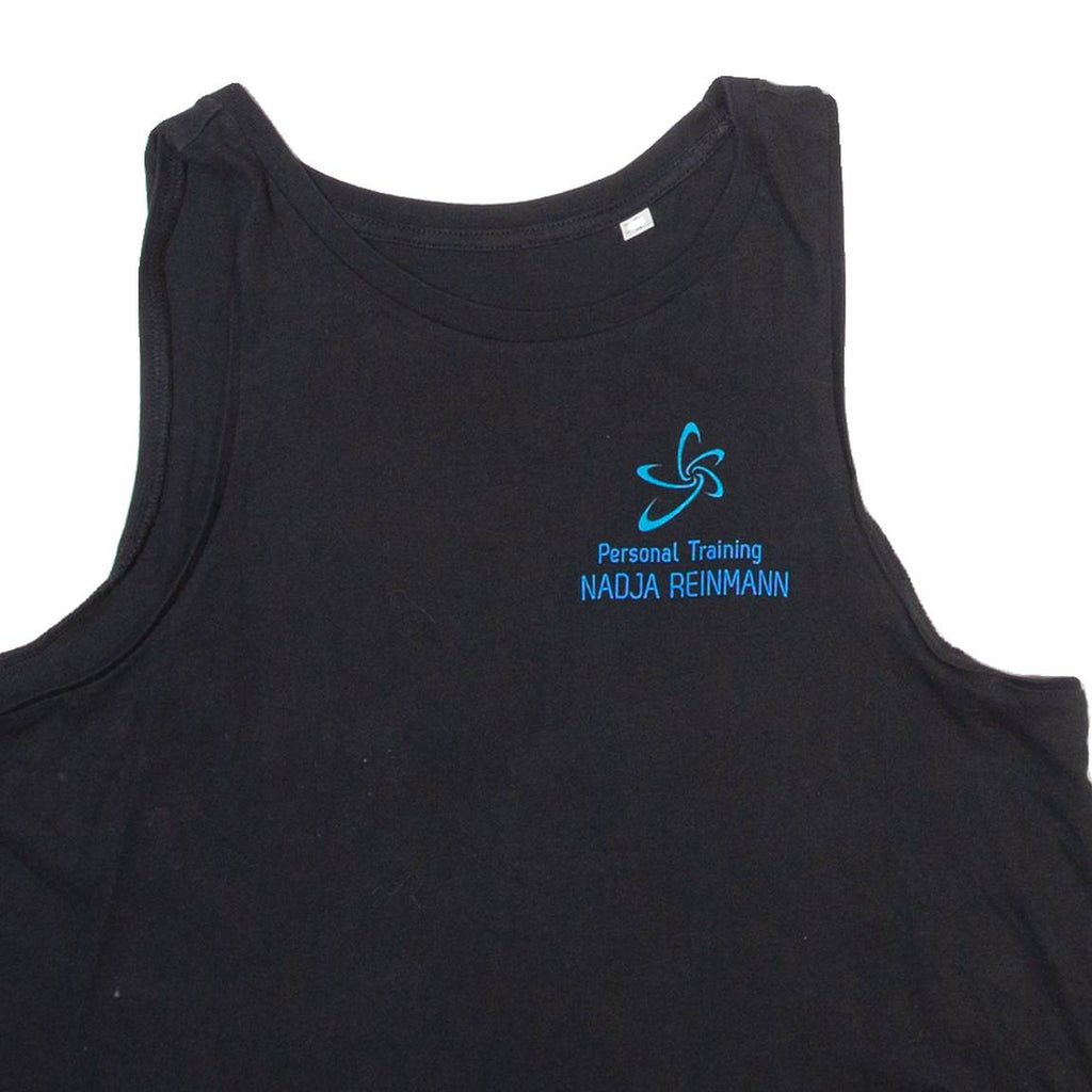 Training Womens Printed Vest Black Sleeveless XS