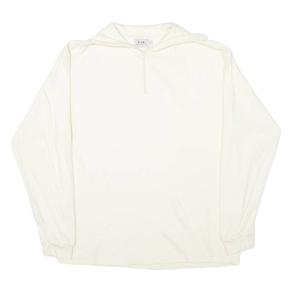 EXTEND Mens Sweatshirt Cream 1/4 Zip L