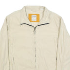 TIMBERLAND Mens Cream Outdoor Jacket XL Cotton Blend Plain Zip Casual