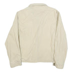 TIMBERLAND Mens Cream Outdoor Jacket XL Cotton Blend Plain Zip Casual