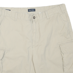 NAUTICA Mens Shorts Beige Cargo Plain XL W36 Casual Cotton Blend