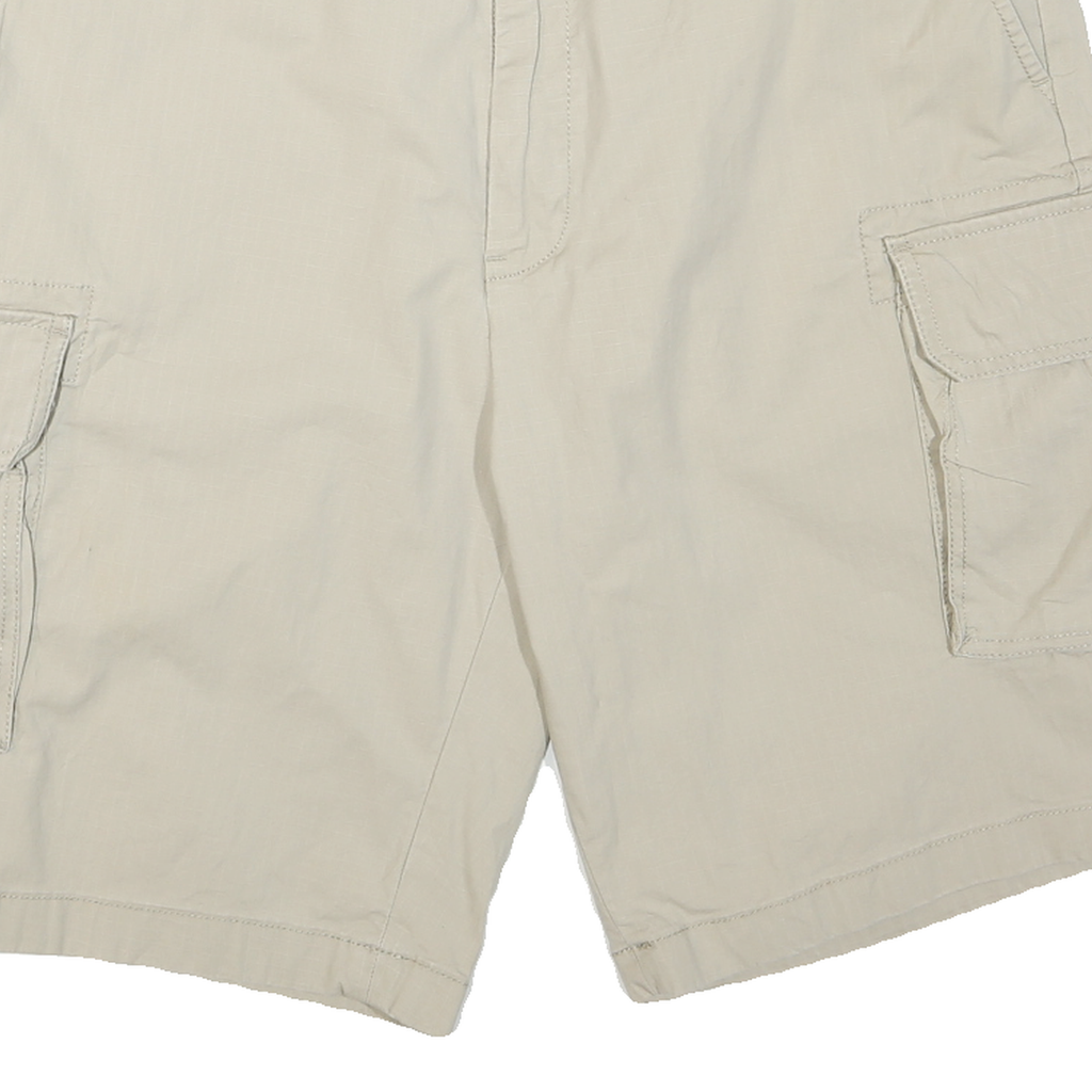 NAUTICA Mens Shorts Beige Cargo Plain XL W36 Casual Cotton Blend