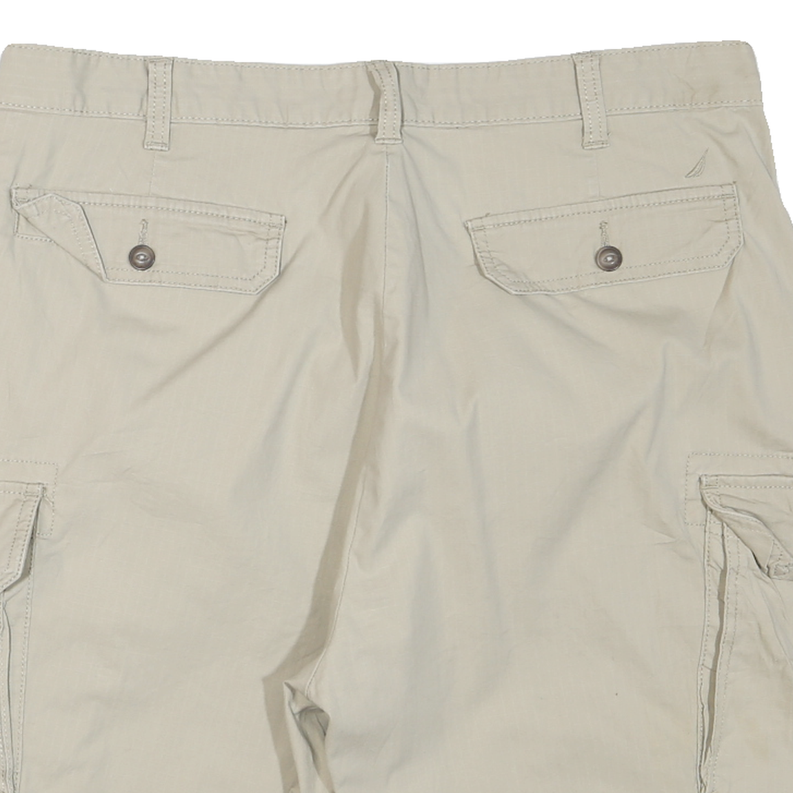 NAUTICA Mens Shorts Beige Cargo Plain XL W36 Casual Cotton Blend