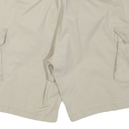 NAUTICA Mens Shorts Beige Cargo Plain XL W36 Casual Cotton Blend