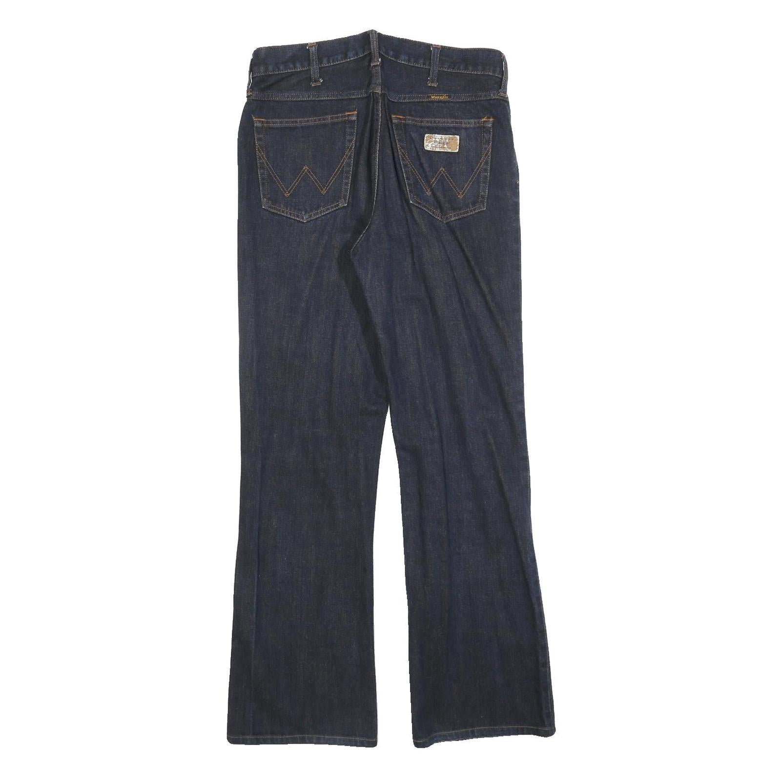 WRANGLER Womens Jeans Blue Regular Flared Denim Medium W31 L30 Classic Cotton