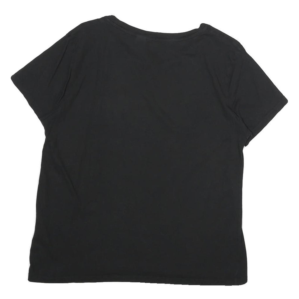 LEVI'S Womens Black Battery St Graphic T-Shirt L Short Sleeve Crew Neck Cotton