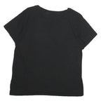 LEVI'S Womens Black Battery St Graphic T-Shirt L Short Sleeve Crew Neck Cotton