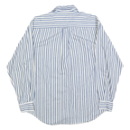 NAUTICA Mens Blue & White Striped Shirt S Classic Fit Casual Cotton Blend