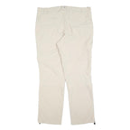 ICEPEAK Mens Polyester Blend Beige Regular Zip Trousers W40 L34 Outdoor Casual