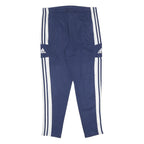 ADIDAS Mens Joggers Navy Blue & White Regular Tapered L W32 L29 Sportswear