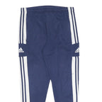 ADIDAS Mens Joggers Navy Blue & White Regular Tapered L W32 L29 Sportswear