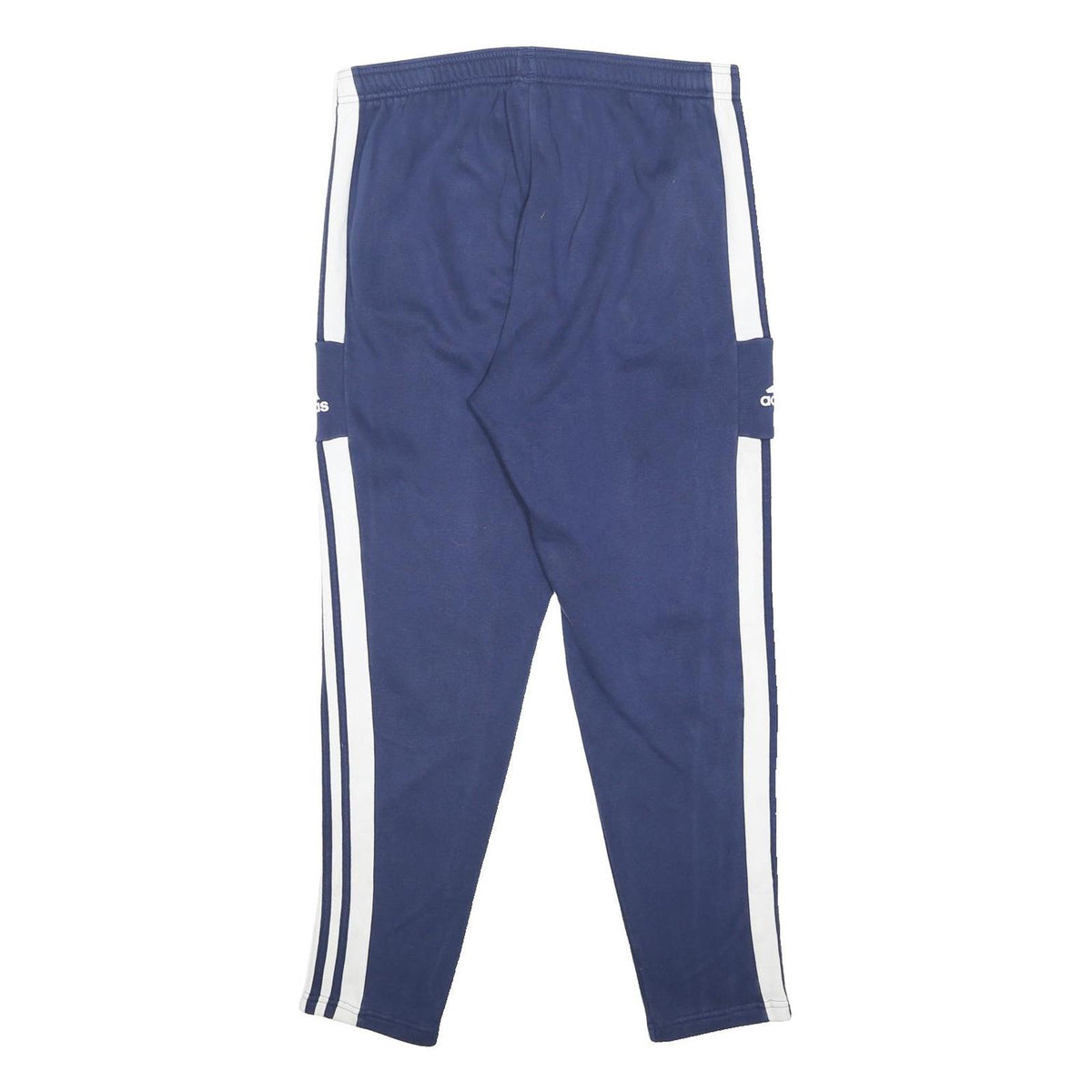 ADIDAS Mens Joggers Navy Blue & White Regular Tapered L W32 L29 Sportswear