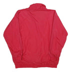 BLAIR Womens Red Nylon Plain Button Jacket M Lightweight Casual Outerwear