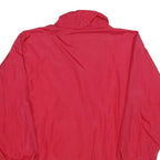 BLAIR Womens Red Nylon Plain Button Jacket M Lightweight Casual Outerwear