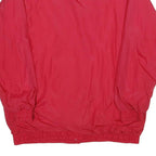 BLAIR Womens Red Nylon Plain Button Jacket M Lightweight Casual Outerwear