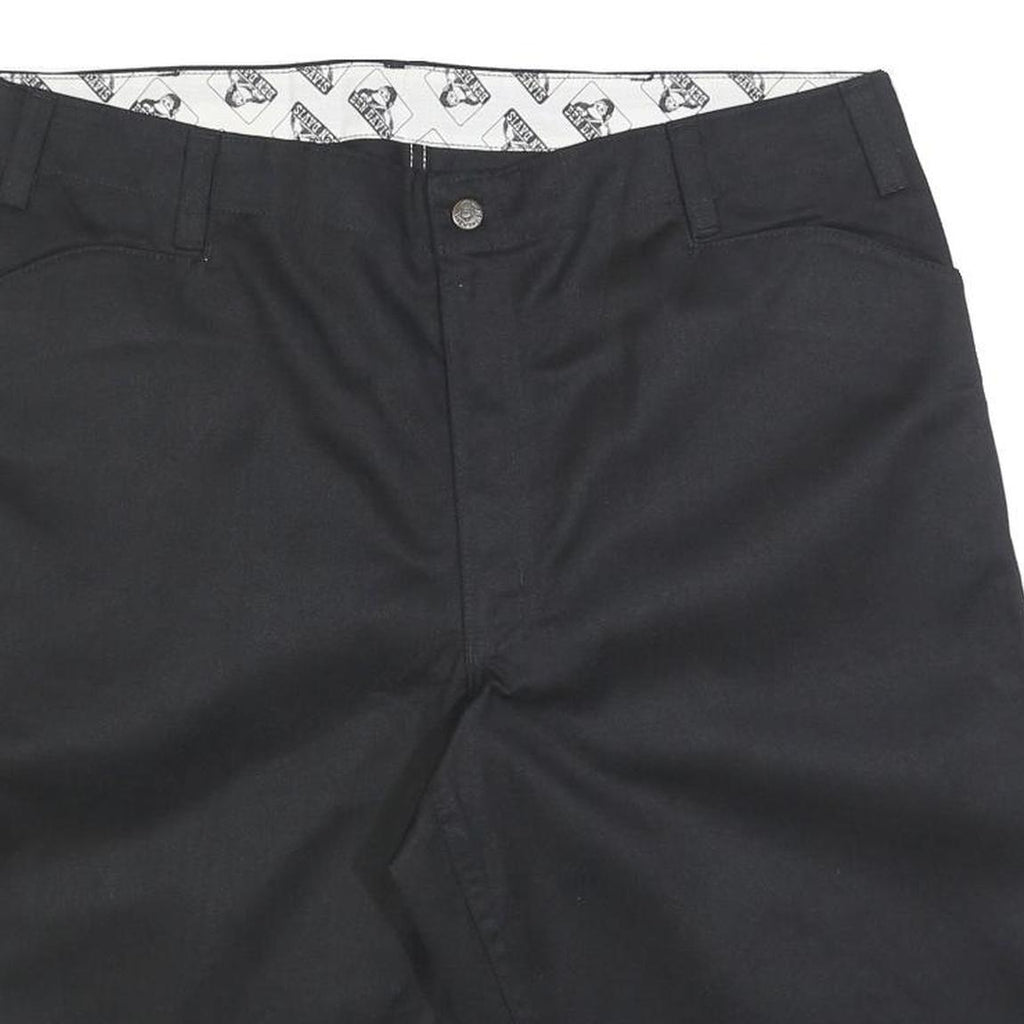 BEN DAVIS Mens Shorts Black Cotton Blend Casual 2XL W40 Workwear Durable