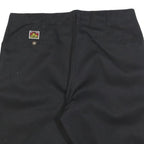 BEN DAVIS Mens Shorts Black Cotton Blend Casual 2XL W40 Workwear Durable