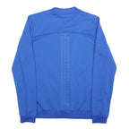 ADIDAS Womens Blue Zip Up Jacket UK 10 Polyester Blend Track Plain Sporty