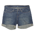 LEVI'S Womens Denim Blue Casual Shorts M W32 Rolled Hem Classic Fit