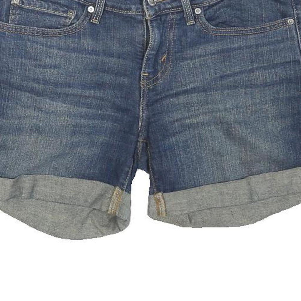 LEVI'S Womens Denim Blue Casual Shorts M W32 Rolled Hem Classic Fit