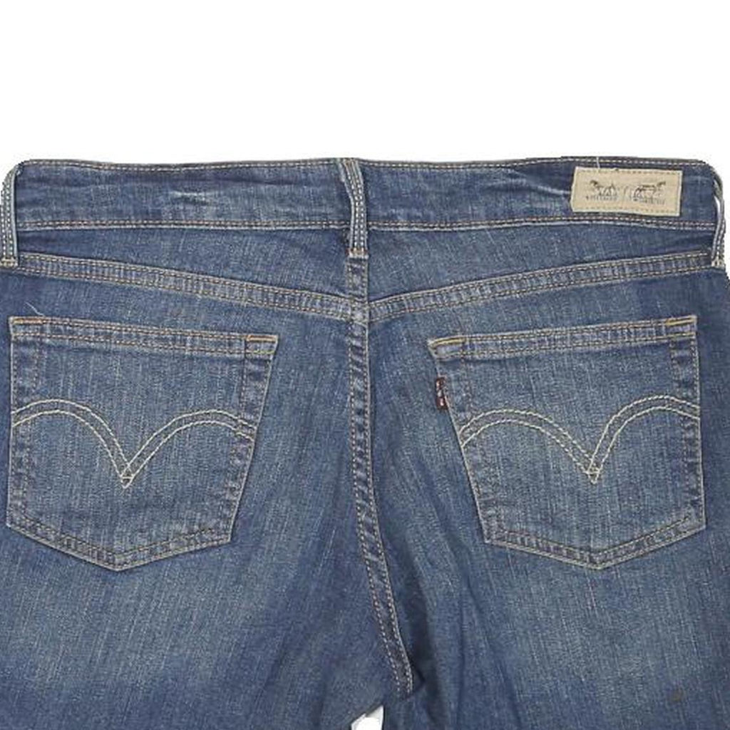 LEVI'S Womens Denim Blue Casual Shorts M W32 Rolled Hem Classic Fit