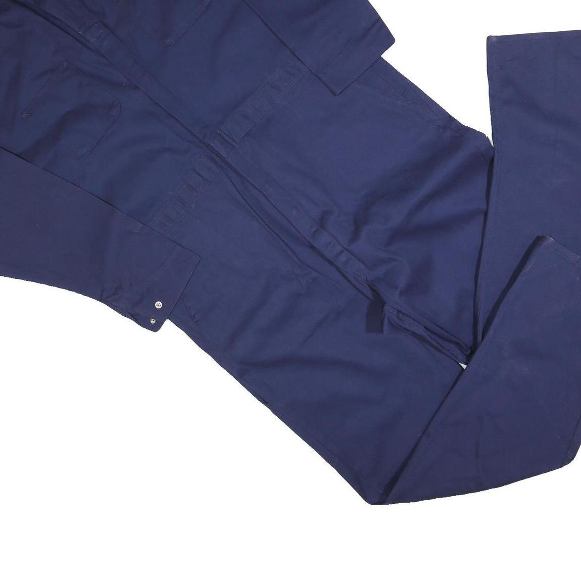 RED KAP Mens Navy Blue Cotton Blend Dungarees Relaxed Fit 2XL W48 L32 Workwear