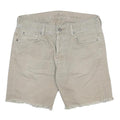 7 FOR ALL MANKIND Mens Shorts Beige Casual Cotton M W31 Frayed Hem Summer