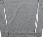 ADIDAS Womens Grey Sweatshirt M Crew Neck Polyester Blend Sportswear Casual