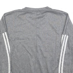 ADIDAS Womens Grey Sweatshirt M Crew Neck Polyester Blend Sportswear Casual