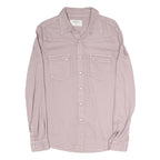 BA&SH Mens Pink Pastel Cotton Blend Shirt S Casual Button-Up Long Sleeve