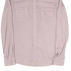 BA&SH Mens Pink Pastel Cotton Blend Shirt S Casual Button-Up Long Sleeve