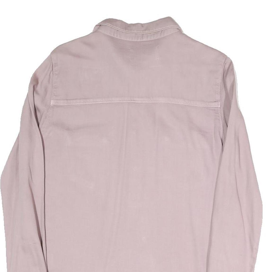 BA&SH Mens Pink Pastel Cotton Blend Shirt S Casual Button-Up Long Sleeve