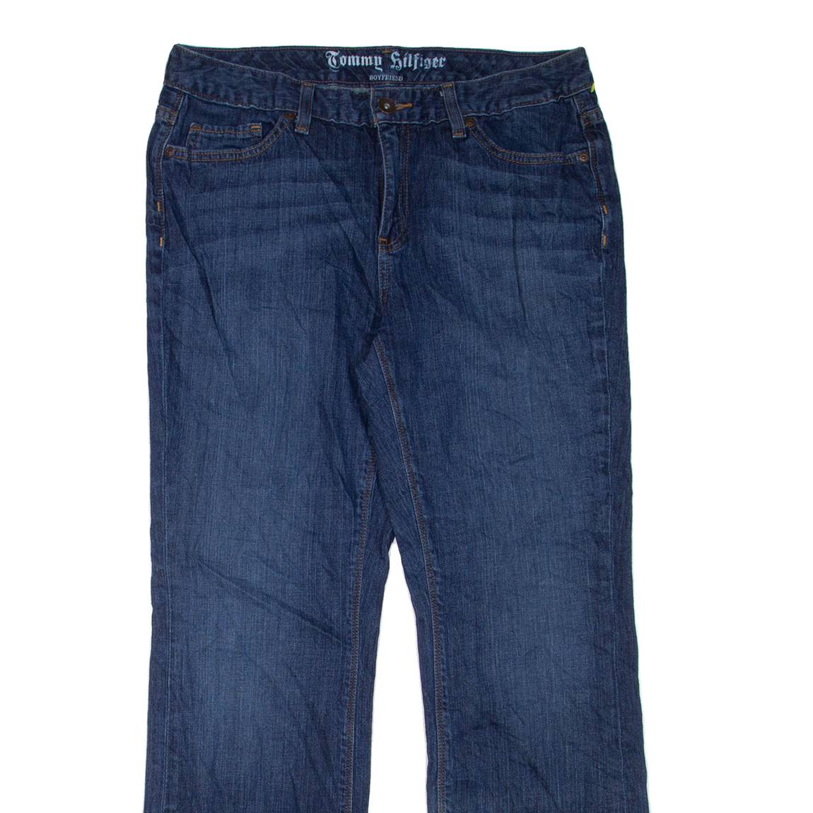 TOMMY HILFIGER Womens Jeans Blue Regular Boyfriend W32 L30