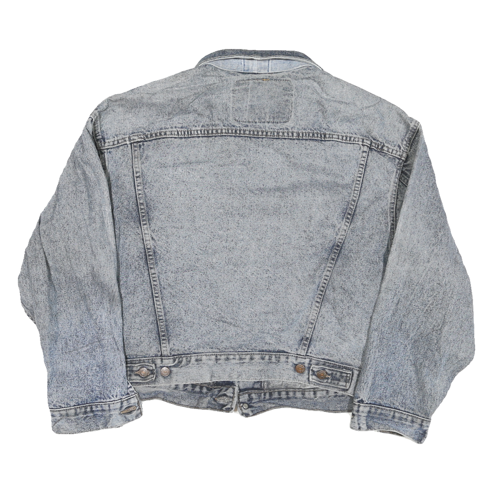 LEVI'S Womens Blue Denim Button Jacket L Cotton Blend Classic Fit Casual